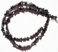 16 inch strand of 6mm Hematite Star Beads
